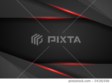 Abstract Metallic modern Red black frame design Abstract Metallic modern Red black frame design 54192500