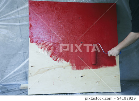 Red paint DIY Red paint DIY 54192929