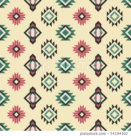 seamless background. National pattern. Folk - Stock Illustration ...