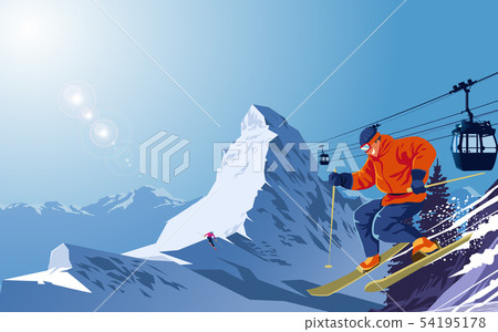 snow, ski, mountain 54195178