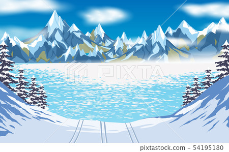 snow, landscape, tree 54195180