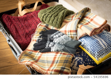 Suitcase winter travel business trip sweater 54195696