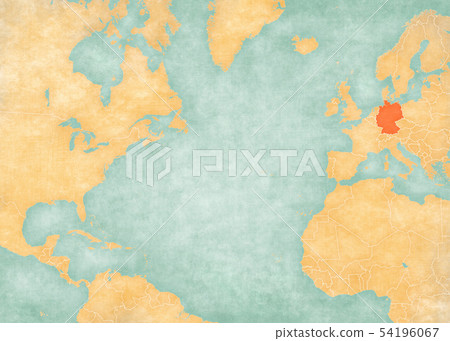 Map of North Atlantic Ocean - Germany Map of North Atlantic Ocean - Germany 54196067