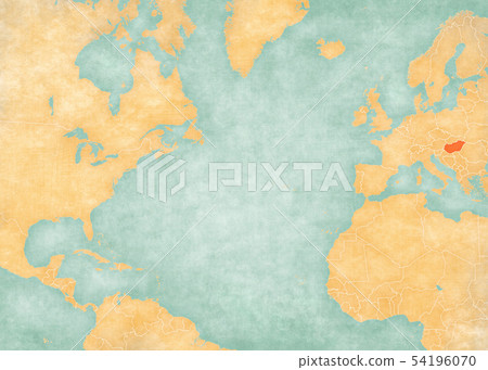 Map of North Atlantic Ocean - Hungary Map of North Atlantic Ocean - Hungary 54196070