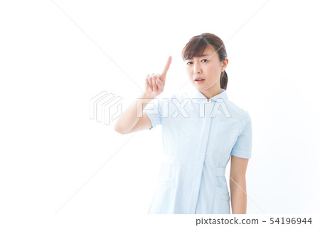 Young nurse showing no 54196944