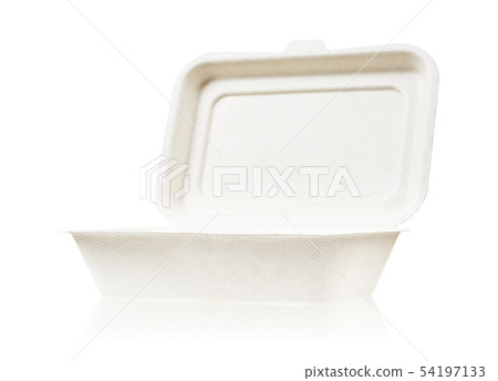 Bagasse box for food. Bagasse box for food. 54197133