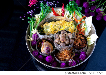 rice in ice water thai old style food 54197725