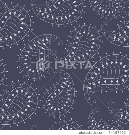 Simple paisley pattern 54197912