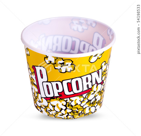 Popcorn box. Isolated on white background 54198533