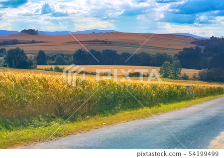 Beautiful landscape in Southern Poland near Klodzko Beautiful landscape in Southern Poland near Klodzko 54199499