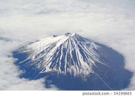 Fuji seen from an airplane 54199665