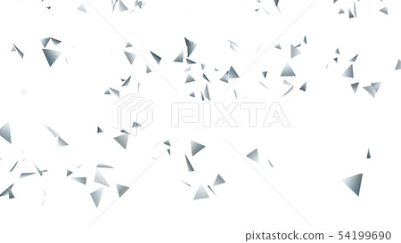 CG particle silver triangle 54199690