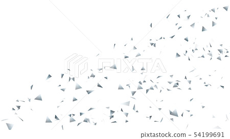 CG particle silver triangle 54199691