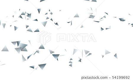 CG particle silver triangle 54199692