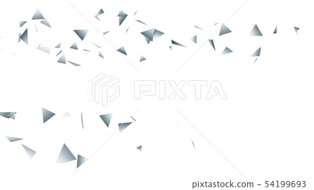 CG particle silver triangle 54199693