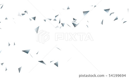 CG particle silver triangle 54199694