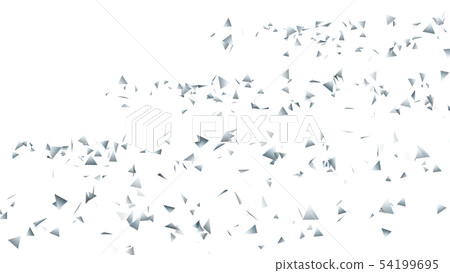 CG particle silver triangle 54199695