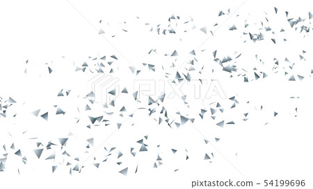 CG particle silver triangle 54199696