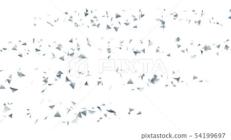 CG particle silver triangle 54199697