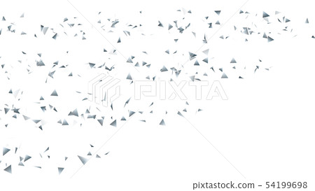CG particle silver triangle 54199698
