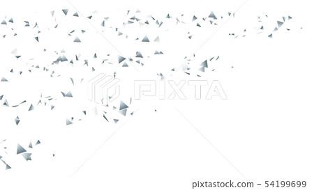 CG particle silver triangle 54199699