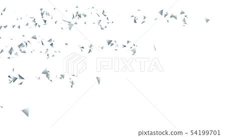 CG particle silver triangle 54199701