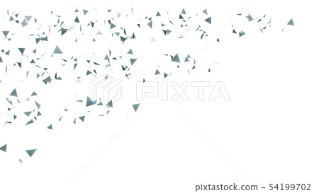 CG particle silver triangle 54199702