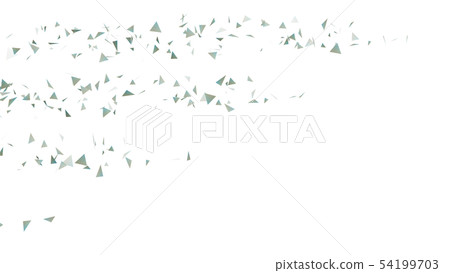 CG particle silver triangle 54199703