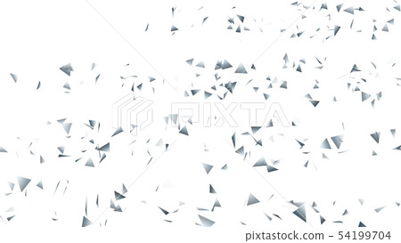 CG particle silver triangle 54199704