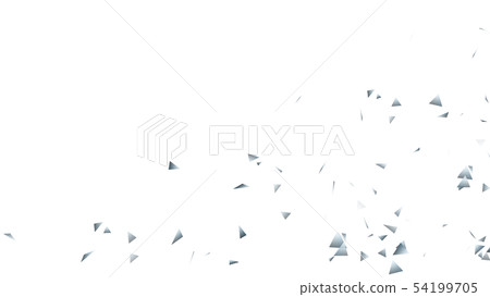 CG particle silver triangle 54199705