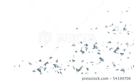 CG particle silver triangle 54199706