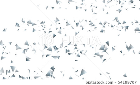 CG particle silver triangle 54199707