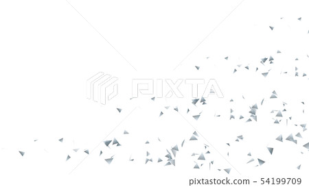 CG particle silver triangle 54199709