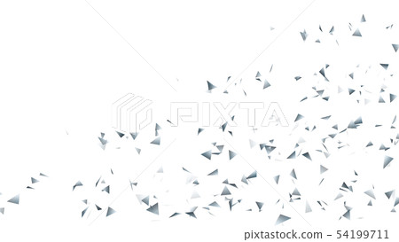 CG particle silver triangle 54199711