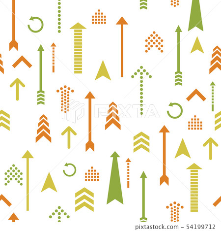 Arrows seamless pattern retro style 54199712