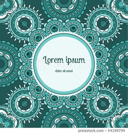 Background with round ornament Background with round ornament 54199794