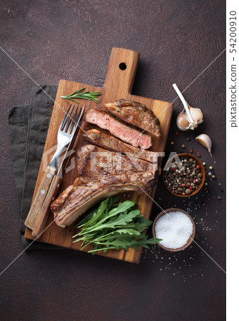 Grilled cowboy beef steak. Grilled cowboy beef steak. 54200910
