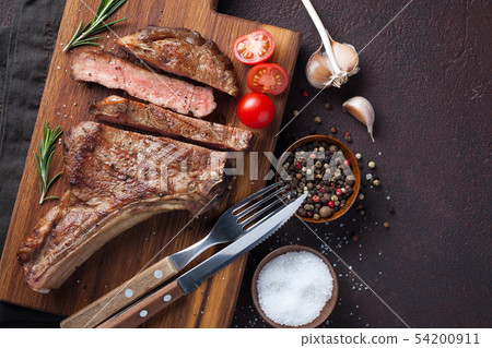 Grilled cowboy beef steak. Grilled cowboy beef steak. 54200911