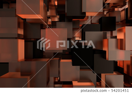 Abstact modern background with cubes. 3d rendering Abstact modern background with cubes. 3d rendering 54201451