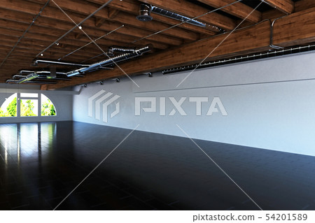 3d rendering of empty industrial interior 3d rendering of empty industrial interior 54201589