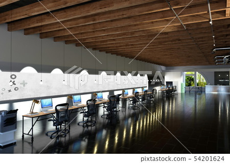 3d rendering of big industrial style office 3d rendering of big industrial style office 54201624