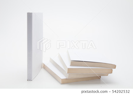Stock of books on white background 54202532