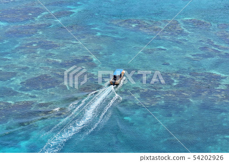 Miyakojima / Irabe Island triangle point blue 54202926