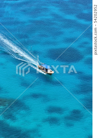 Miyakojima / Irabe Island triangle point blue 54202952