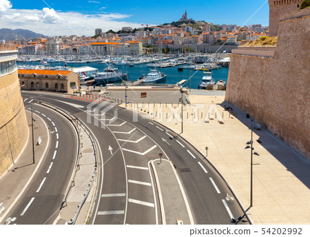 Marseilles. View of the fort of St. John and the harbor. Marseilles. View of the fort of St. John and the harbor. 54202992