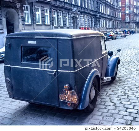 vintage car - bluish color effect 54203040