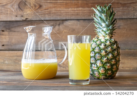 Glass of pineapple juice Glass of pineapple juice 54204270