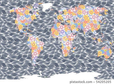 Map of the world. Map of the world. 54205205