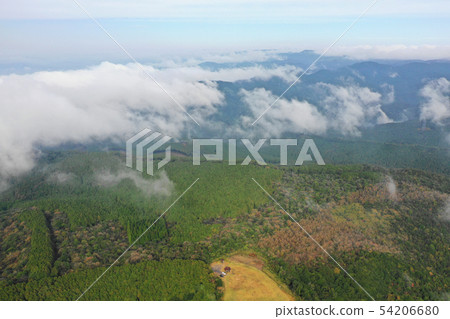 Morning view aerial view of the Uono flight area Morning view aerial view of the Uono flight area 54206680