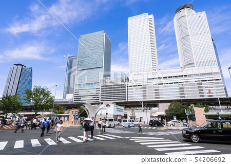 Nagoya City Scenery Nagoya Station Dazai Dori Side, Sakaimachi Kita Scramble Intersection and Station Building 54206692